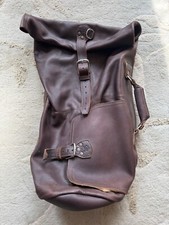 SADDLEBACK LEATHER MILITARY DUFFLE BAG DARK COFFEE BROWN 2023 CLUB EXCLUSIVE NEW