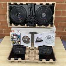DJ Hero 2 Party Bundle Nintendo Wii - 2 Turntables, Microphone & Games Included