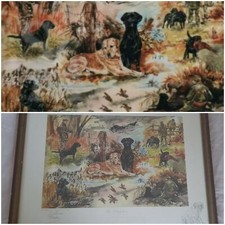 Rare No:70/850 "Job Satisfaction"-Gillian Harris Limitd Edition Hunting/Shooting