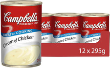 Campbells Condensed Soup, Cream of Chicken Soup, Tinned, 12 Pack