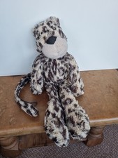 Jellycat Medium Merryday Leopard Rare Retired 15" (used)