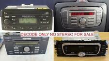 FORD SONY 6000 6006 CD DAB 6 DISC RADIO CODE DECODE SERVICE,MONDEO,FIESTA,KA