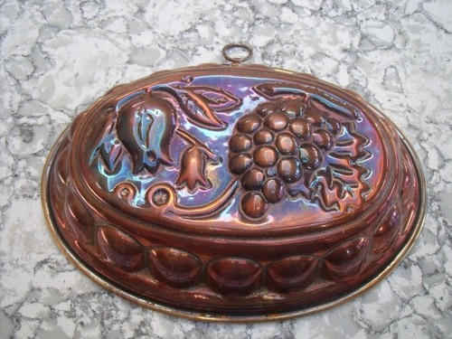 Antique copper jelly mould - copper,