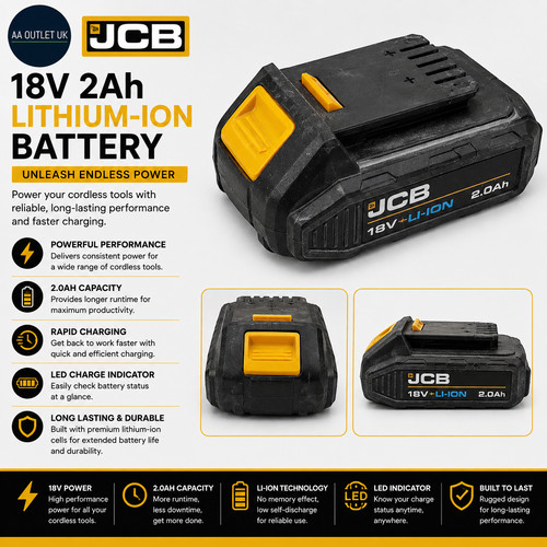 Jcb 18v 2ah lithium ion - 18v,