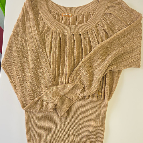 John galliano gold metallic - john,