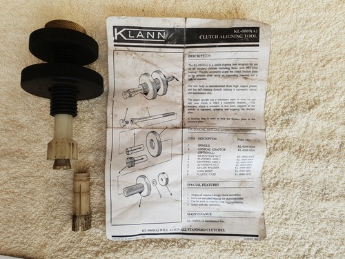 Klann clutch aligning tool - klann,