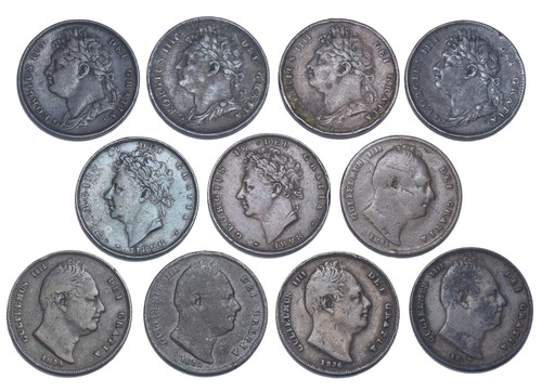 1821 1837 farthings - lot, (11