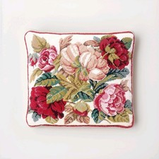 Ehrman Tapestry Needlepoint Kit Blooming Roses Cream David Merry New Cushion