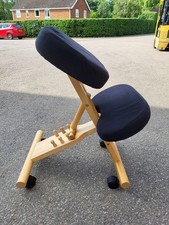 Used Kneeling Posture Chair Ergonomic Adjustable Office Desk Stool Back Support