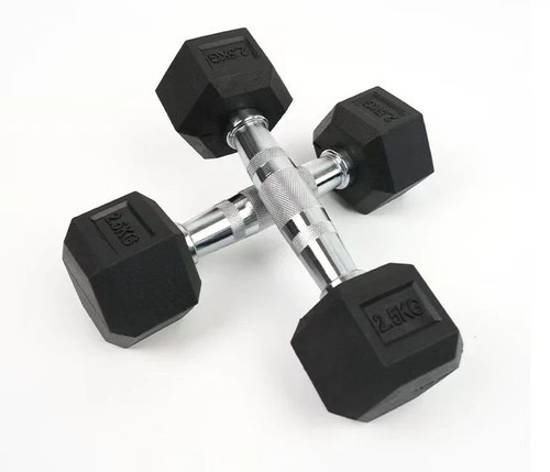 5kg hex dumbbells - 2.5kg,