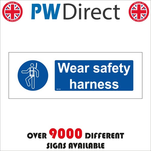 Sign wear safety harness - sign,