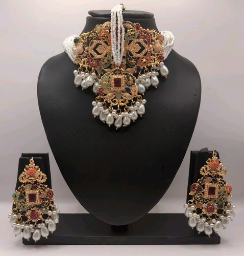 Pakistani kundan multicoloured - kundan,