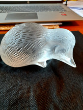 LALIQUE HEDGEHOG P/WT SIGNED