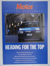 FIAT TIPO Special MOTOR Supplement Brochure 1988. 24pgs. Launch. 1.4TD, DGT. R/T