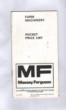 June 1976 Massey Ferguson Tractors & Machinery Price List Brochure Leaflet