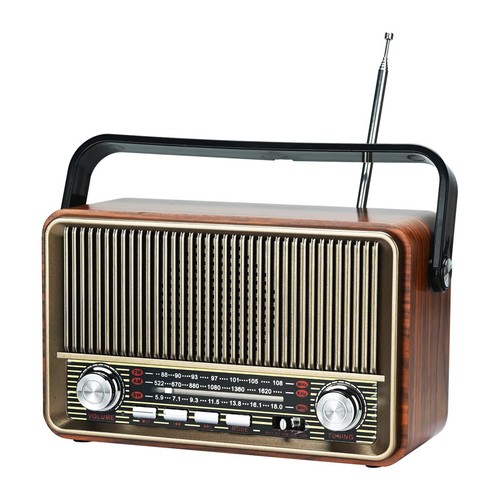 Portable radio mains and - portable,