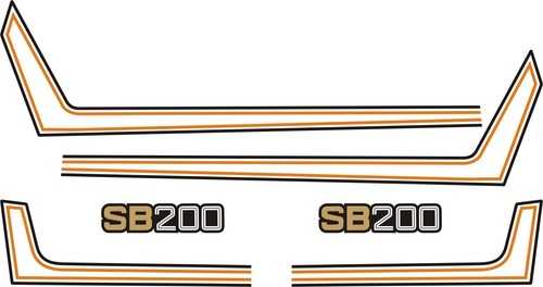 Suzuki sb200 decal - suzuki, set.