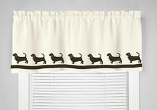 Basset Hound Dog Kennel Window Valance in Your Choice of Colors Handmade Decor