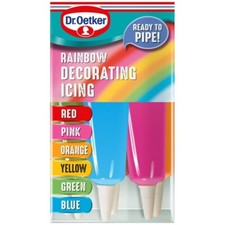 Dr Oetker Rainbow Decorating & Writing Icing Tube Set Of 6