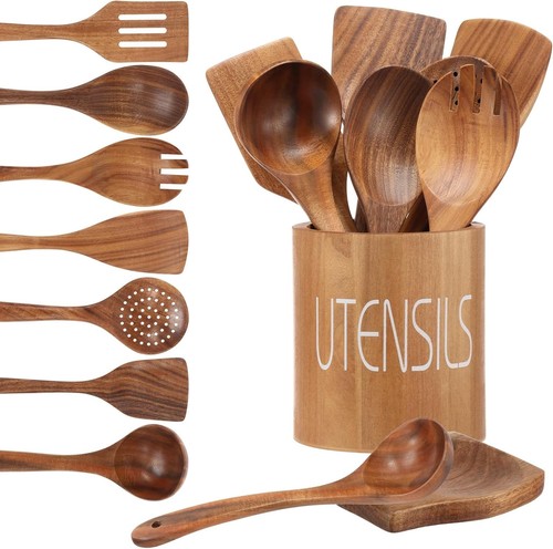 9pcs teak wood kitchen - 9pcs,