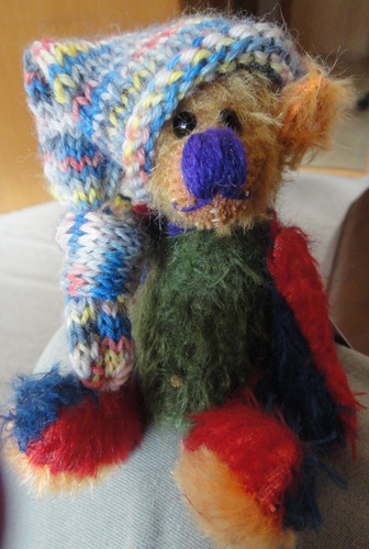 Milo handmade ooak mohair bear - handmade,