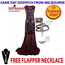 K620 Red 20s Gatsby Abbey