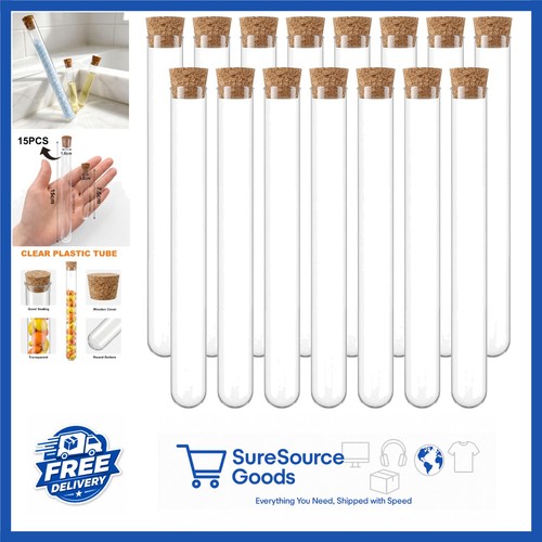 Plastic tubes with - with, cork