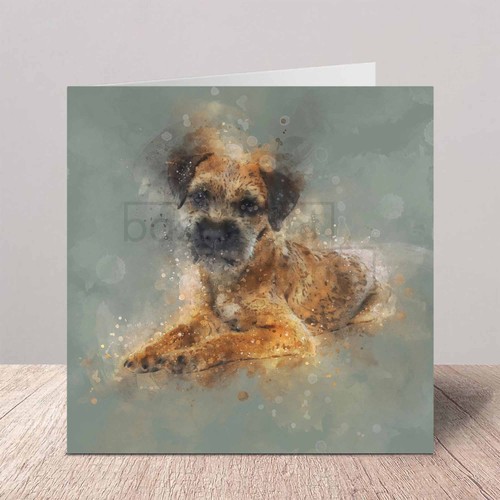 Border terrier greeting - ,