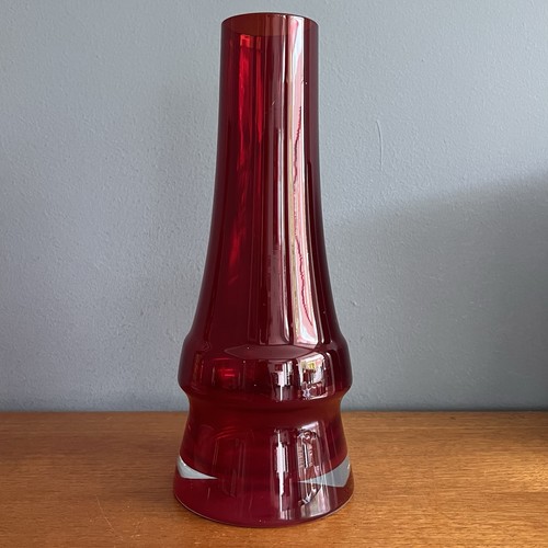Vintage red glass riihimäki - red,