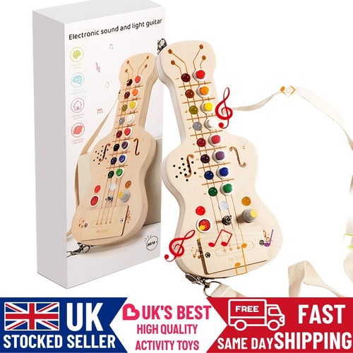 Wood guitar musical led light - wood,