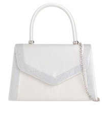 Women's Diamante Satin Clutch
