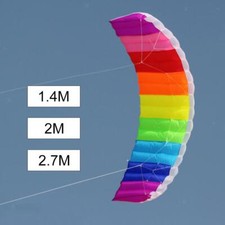 1.4m/2m/2.7m Dual-Line Stunt Power Kite Beach Sea Parafoil Parachute Outside