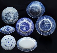 Job lot of 7 blue and white