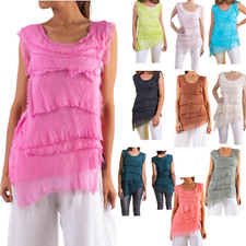 Womens Ladies Italian Top Vest