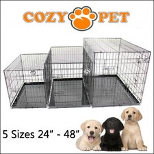 Dog Cage Metal Tray Black 5