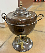 Antique Unpolished Copper & Brass Water Samovar