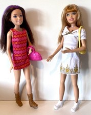 Mattel Barbie Skipper Dolls with Outfits & Boots 