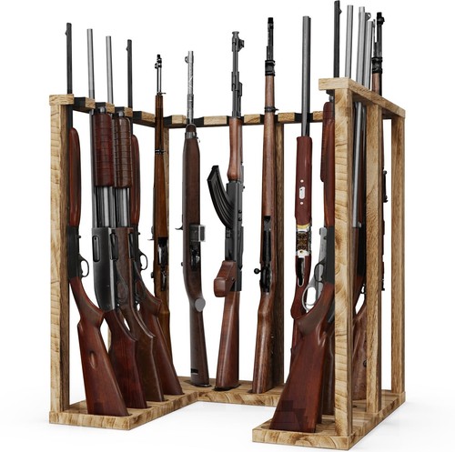 Indoor gun rack corner wood - rack,