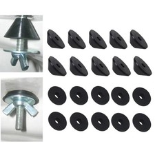 10x Toilet Water Tank Sealing Gaskets Conical Lavatory Fittings Rubber Screw for