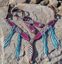 Pink & Turquoise Checkered