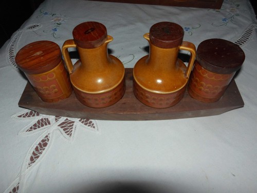 Hornsea saffron cruet set oil - hornsea,