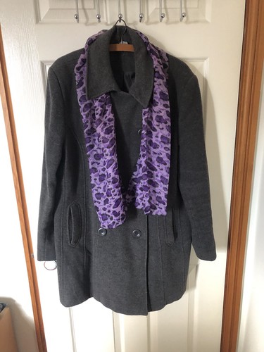 Ladies grey winter coat with - ladies,