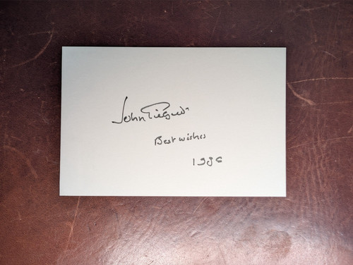 John gielgud hand signed - gielgud,