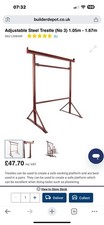 Adjustable Steel Trestles – 6 Units – Free Collection (SW11 5BA)