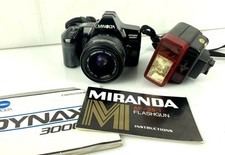 Minolta Dynax 3000i 35mm SLR Camera Sigma Zoom AF 35-70 mm Miranda AF-25i Flash