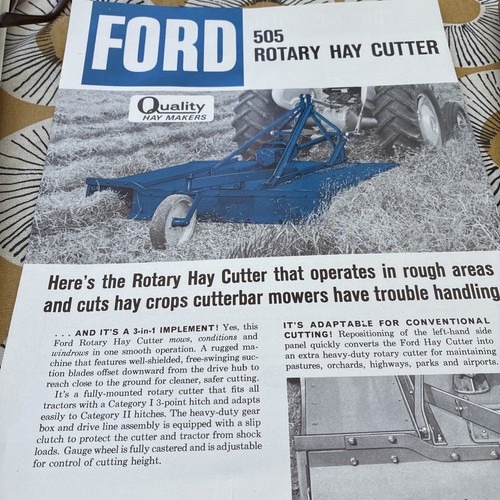 Ford 505 tractor rotary hay - ford,