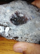 Black crystal rock - rock, geode