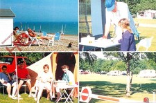 Postcard-:Goring By Sea, Worthing Caravan Club Site (Multiview) [Crossroads]