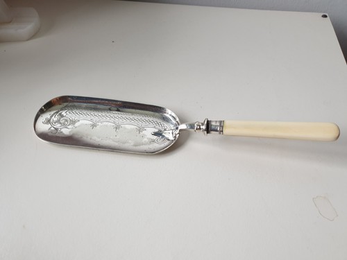 Antique silver plated crumb - antique,
