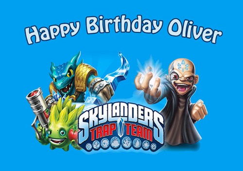 Trap team skylanders cake - trap,